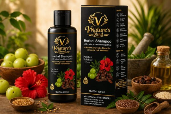 V-NATURE'S BLEND HERBAL SHAMPOO WITH NATURAL CONDITIONING EFFECT